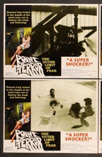 3p521 POINT OF TERROR 8 LCs '71 the outer limit of fear, border art of sexy girl & murderer w/knife