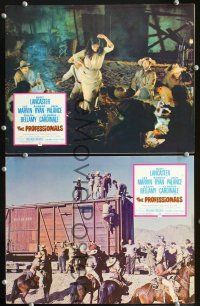3p974 PROFESSIONALS 3 LCs '66 action images from Richard Brooks western, Marie Gomez!