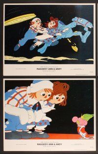 3p541 RAGGEDY ANN & ANDY 8 LCs '77 A Musical Adventure, cool cartoon art images!