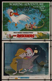 3p032 RESCUERS 9 LCs '77 Disney mouse mystery adventure cartoon from the depths of Devil's Bayou!
