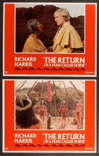 3p547 RETURN OF A MAN CALLED HORSE 8 LCs '76 Richard Harris as Native American Indian!