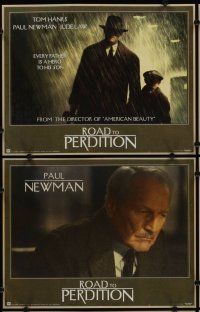 3p019 ROAD TO PERDITION 10 LCs '02 Sam Mendes directed, Tom Hanks, Paul Newman, Jude Law!