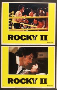 3p554 ROCKY II 8 LCs '79 Sylvester Stallone, Carl Weathers, Talia Shire, boxing sequel!