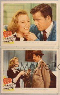 3p903 SAILOR TAKES A WIFE 4 LCs '45 Robert Walker & June Allyson are newlyweds!