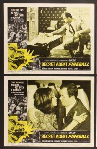 3p560 SECRET AGENT FIREBALL 8 LCs '66 Bond rip-off, the man with no name, not even a number!
