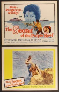 3p563 SECRET OF THE PURPLE REEF 8 LCs '60 adventure 40 fathoms down in shark-infested waters!