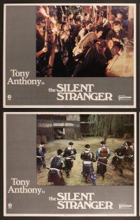3p578 SILENT STRANGER 8 LCs '75 Lo straniero di silenzio, Tony Anthony, Lloyd Battista!