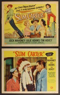 3p591 SLIM CARTER 8 LCs '57 Jock Mahoney, Julie Adams, Tim Hovey!