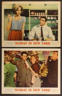 3p615 SUNDAY IN NEW YORK 8 LCs '64 Rod Taylor & sexy Jane Fonda, Cliff Robertson, Jo MOrrow!