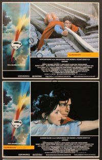 3p982 SUPERMAN 3 LCs '78 comic book hero Christopher Reeve, Margot Kidder!