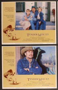 3p638 TENDER MERCIES 8 LCs '83 Bruce Beresford, Best Actor Robert Duvall & Tess Harper!