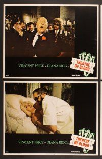3p645 THEATRE OF BLOOD 8 LCs '73 great images of puppet master Vincent Price!