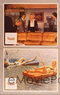 3p646 THERE'S A GIRL IN MY SOUP 8 LCs '71 great images of Peter Sellers & Goldie Hawn!