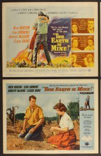 3p654 THIS EARTH IS MINE 8 LCs '59 Rock Hudson, Jean Simmons, Dorothy McGuire, Claude Rains!