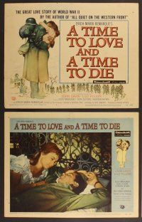 3p664 TIME TO LOVE & A TIME TO DIE 8 LCs '58 a great love story of WWII by Erich Maria Remarque!