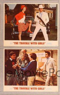 3p678 TROUBLE WITH GIRLS 8 LCs '69 Elvis Presley, Marlyn Mason, Sheree North!