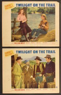 3p682 TWILIGHT ON THE TRAIL 8 LCs '41 William Boyd as Hopalong Cassidy, Andy Clyde!