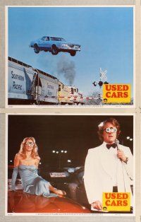 3p699 USED CARS 8 LCs '80 Robert Zemeckis, slimy Kurt Russell, Gerrit Graham!