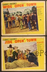 3p848 WIDE OPEN TOWN 5 LCs '41 Russel Hayden, William Boyd as Hopalong Cassidy!