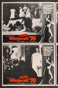 3p739 WITCHCRAFT '70 8 LCs '70 Italian horror, wild images of rituals!