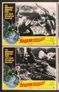 3p747 YOG: MONSTER FROM SPACE 8 LCs '71 great sci-fi images of killer squid monster!