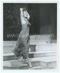 3r143 DOWN TO EARTH 8x10 still '46 full-length sexiest Rita Hayworth dancing Greek ballet!