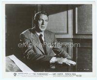 3r169 FOUNTAINHEAD 8x10 still '49 close up of Gary Cooper on trial at the climax of the movie!