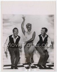 3r179 GINGER ROGERS TV 7x9 still '58 from her special dancing with two agile helpers!