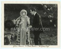 3r211 HER GILDED CAGE 8x10 still '22 close up of Gloria Swanson in wild outfit with David Powell!