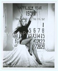 3r239 JANET LEIGH 8x10 still '54 blowing horn in sexiest costume at New Year's by Cronenweth!