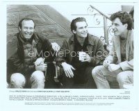 3r256 KUFFS candid 8x10 still '92 Christian Slater with director Bruce Evans & Tony Goldwyn!