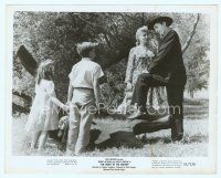 3r301 NIGHT OF THE HUNTER 8x10 still '55 Robert Mitchum, Shelley Winters & kids at picnic!