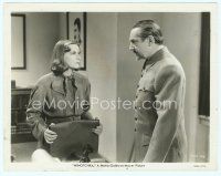 3r302 NINOTCHKA 8x10 still '39 creepy Bela Lugosi glares at pretty Greta Garbo!