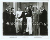 3r309 NOTORIOUS 8x10.25 still '46 Ingrid Bergman with Claude Rains & Nazis at party, Hitchcock!