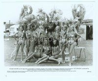 3r313 OCTOPUSSY 8x10 still '83 Roger Moore as James Bond surrounded by sexy circus showgirls!