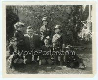 3r318 OUR GANG 8x10 still '20s Joe Cobb & kids dressed in fun cop suits with Hal Roach!