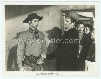 3r324 OUTLAW 8x10 still '46 Jack Buetel as Billy the Kid is stopped by Walter Huston!