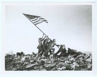 3r367 SANDS OF IWO JIMA 8x10 still '50 classic image of Marines raising the flag during battle!