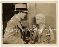 3r375 SECRET SIX 8x10 still '31 Johnny Mack Brown with sexiest young Jean Harlow eating apple!