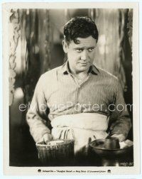 3r386 SHANGHAI BOUND 8x10 still '27 great close up of Richard Dix wearing apron & carrying bowls!