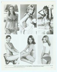 3r403 SPY WHO LOVED ME 8x10 still '77 fantastic montage of six sexy half-dressed Bond girls!
