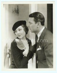 3r406 STAMBOUL QUEST 8x10 still '34 close up of Myrna Loy turning away from George Brent!