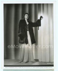 3r450 TOP MAN 8x10 still '43 portrait of Anne Gwynne in white chiffon with crystal beads & fur!