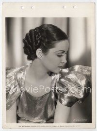 3r455 TWO FISTED key book still '35 Gail Patrick in formal metal cloth gown with cool hairdo!