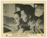 3r323 OUT OF THE PAST English FOH LC '47 romantic close up of Robert Mitchum & Jane Greer!