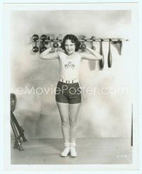 3s105 DOROTHY JORDAN deluxe 8x10 still '20s working out in the MGM gym with dumbbells!