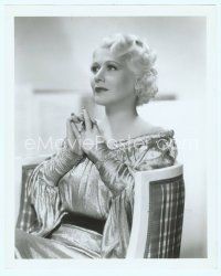 3s165 GLADYS GEORGE 8x10 still '30s sitting in chair lost in thought by Clarence Sinclair Bull!
