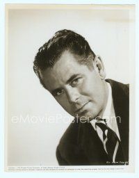 3s168 GLENN FORD 8x10.25 still '57 head & shoulders portrait in suit and tie from Cowboy!