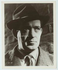 3s287 JOHN GREGSON 8x10 still '61 close portrait as detective in Frightened City!