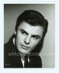 3s289 JOHN SAXON 8.25x10 still '57 head & shoulders close up of the actor when he was super young!